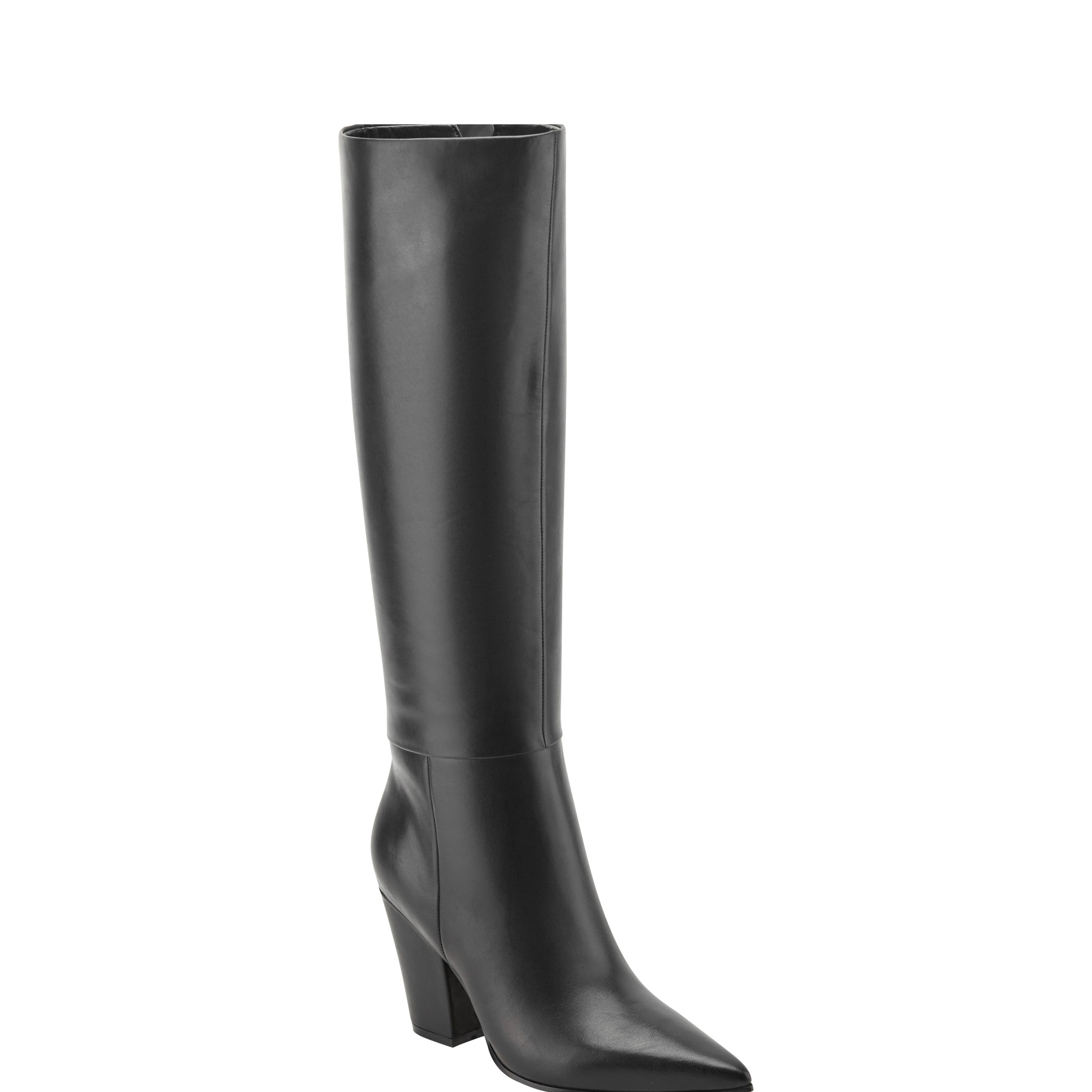 Marc Fisher Estella Knee High Boot | Black Leather