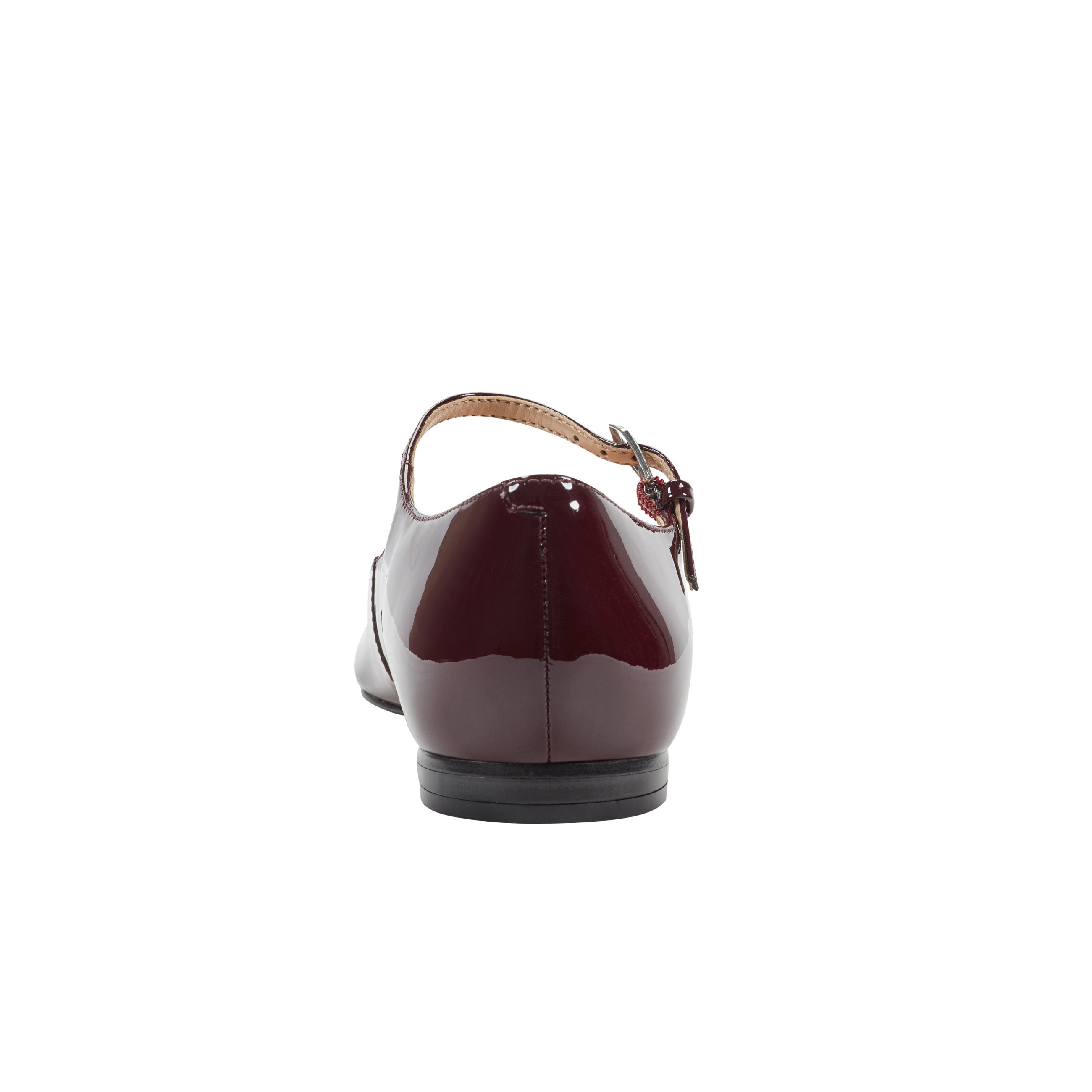 Marc Fisher Trella Mary Jane Flat | Dark Red Patent Leather