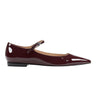 Marc Fisher Trella Mary Jane Flat | Dark Red Patent Leather