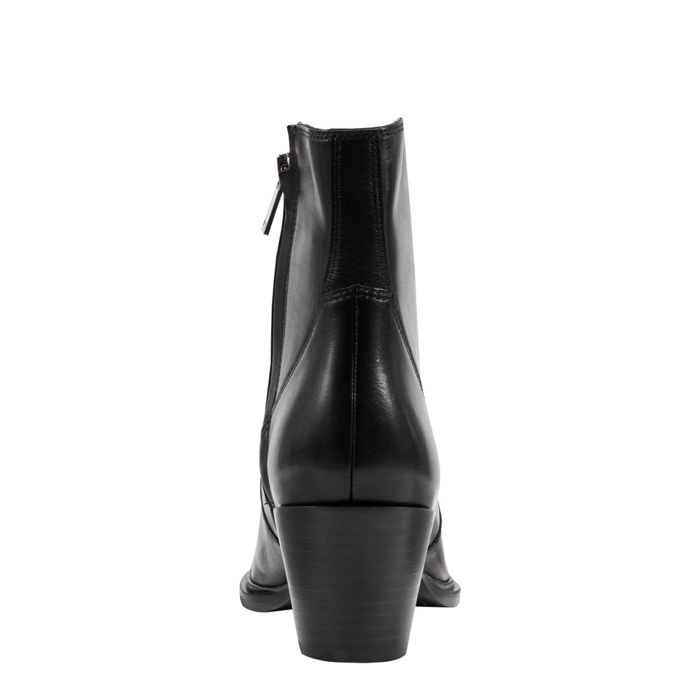 Marc Fisher Giulie Western Ankle Bootie | Black Leather