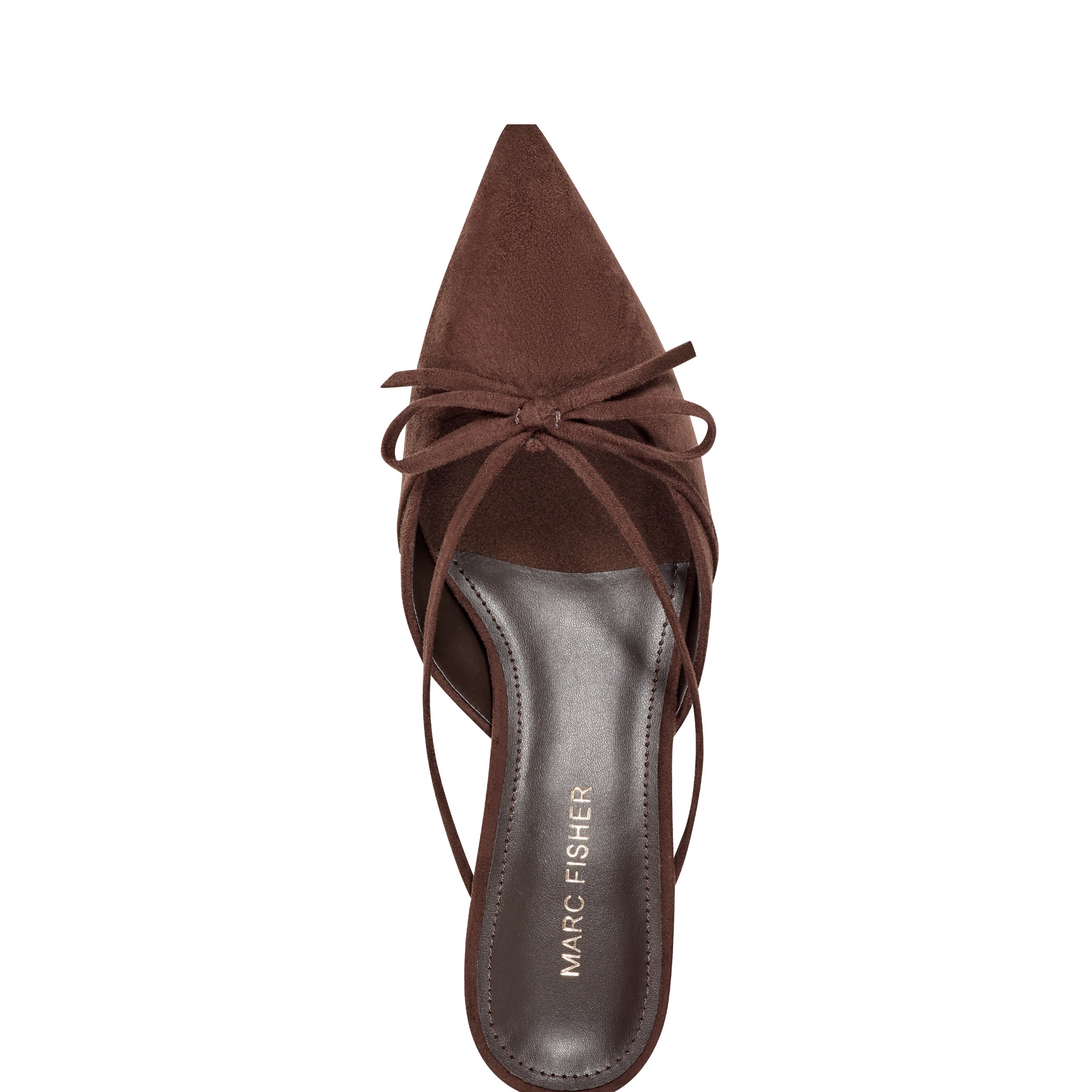 Marc Fisher Florin Kitten Heel Mule | Dark Brown
