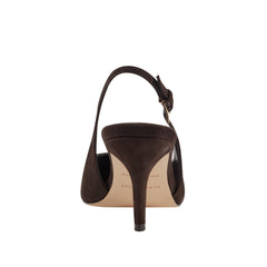 Marc Fisher Dorie Slingback Pump | Dark Brown Leather