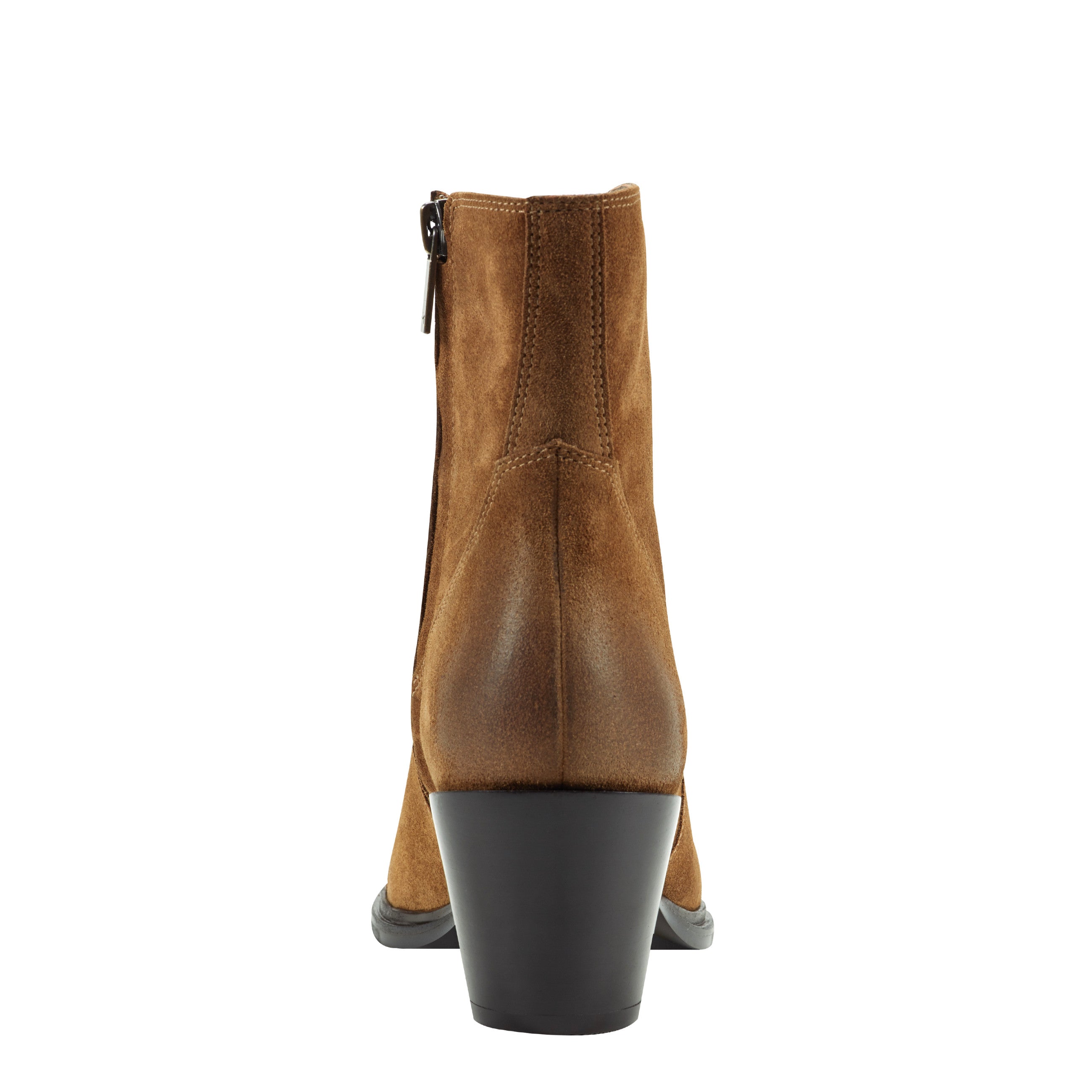 Marc Fisher Giulie Western Ankle Bootie | Natural Suede