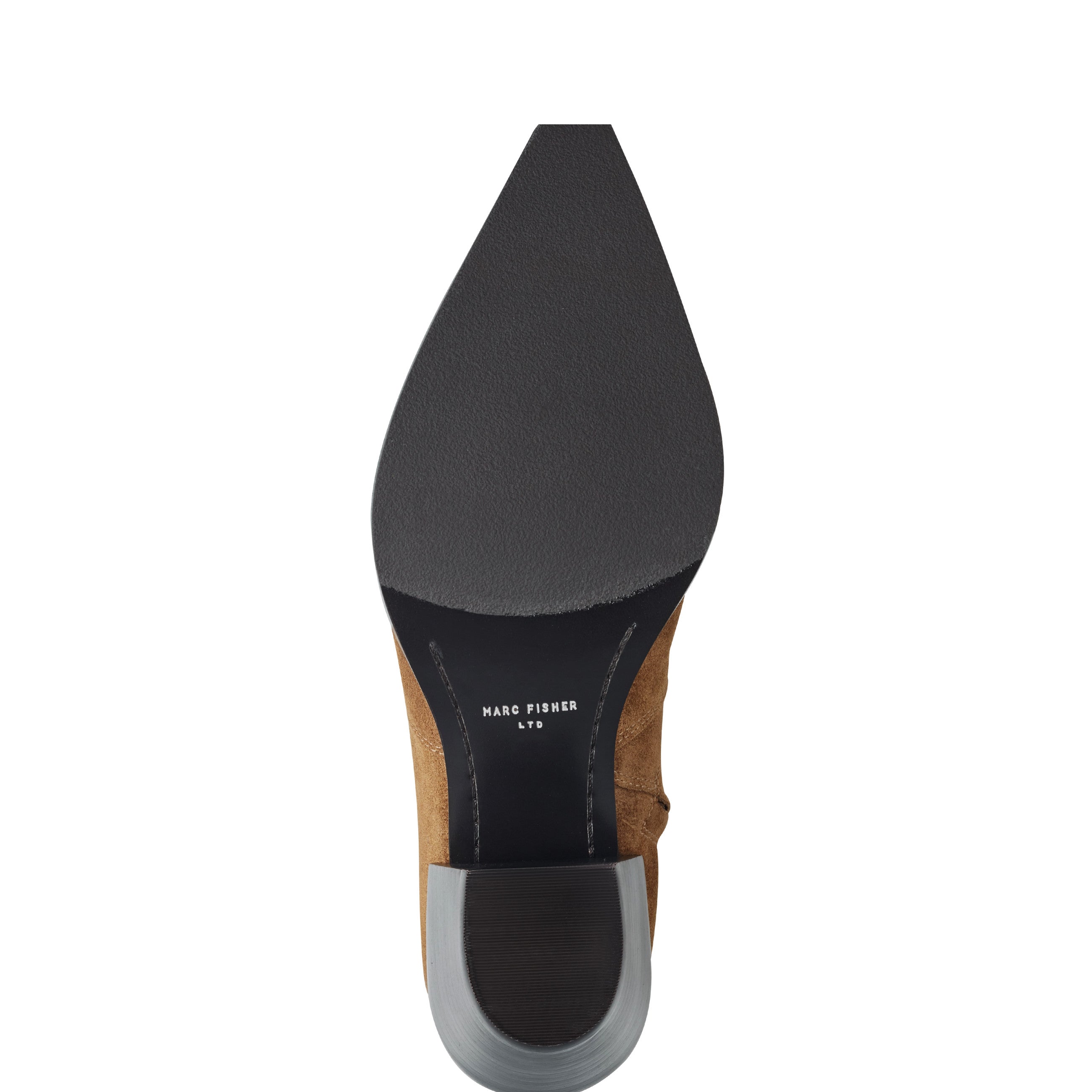 Marc Fisher Giulie Western Ankle Bootie | Natural Suede
