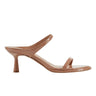 Marc Fisher Alonde Heeled Slide Sandal | Natural Patent Leather