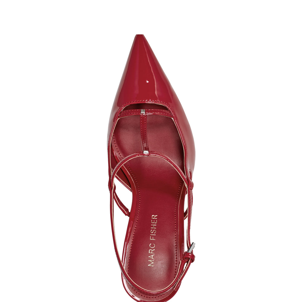 Marc Fisher Remmi Strappy Slingback Pump | Red Patent