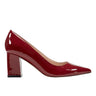 Marc Fisher Zala Block Heel Pointy Toe Pump | Red Patent Leather