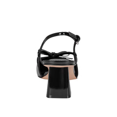 Marc Fisher Laily Bow Slingback Pump | Black Patent
