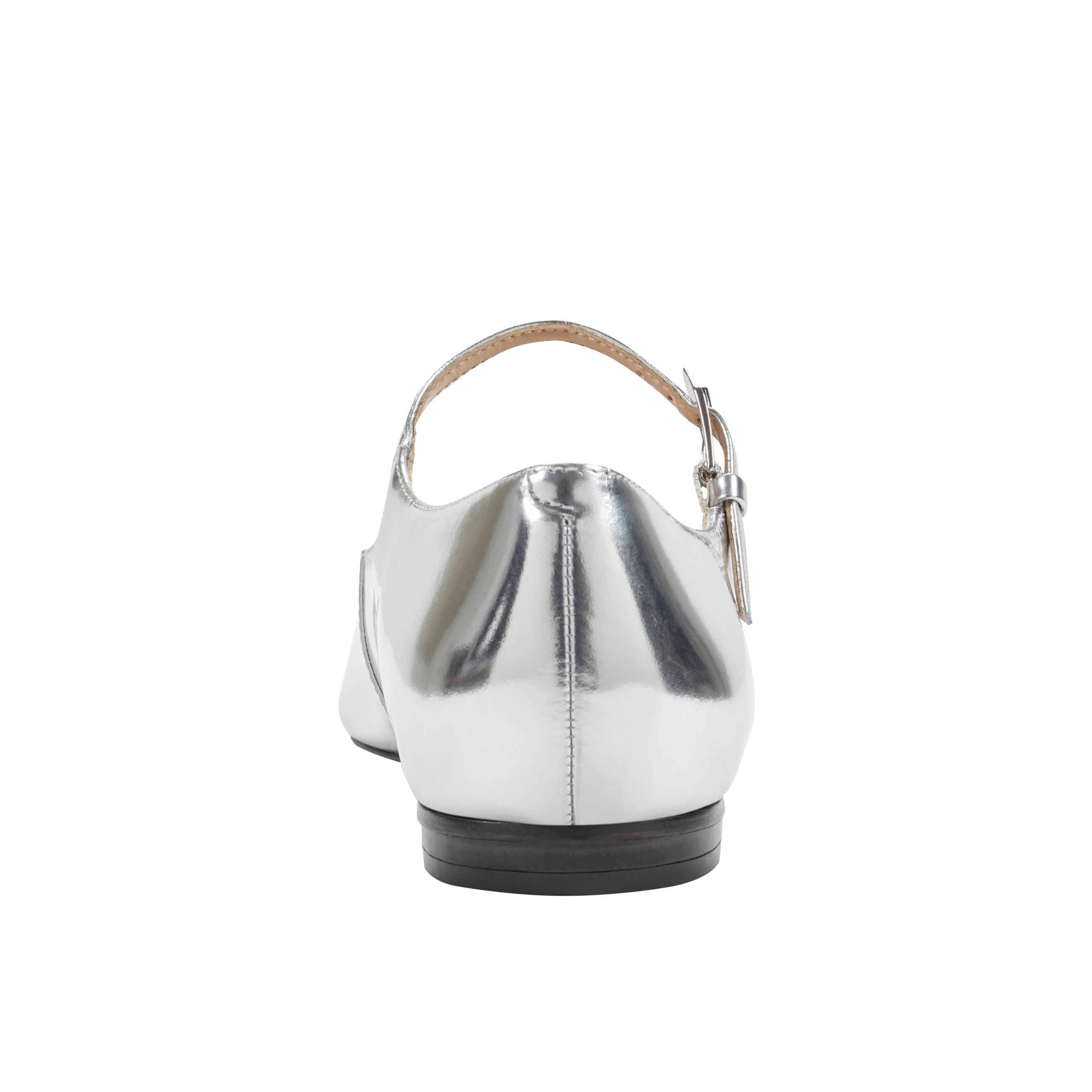 Marc Fisher Trella Mary Jane Flat | Silver Metallic