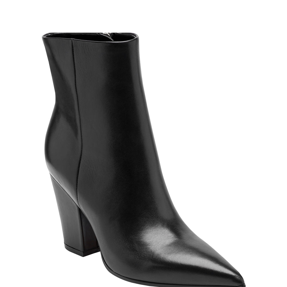 Marc Fisher Elynna Block Heel Bootie | Black Leather