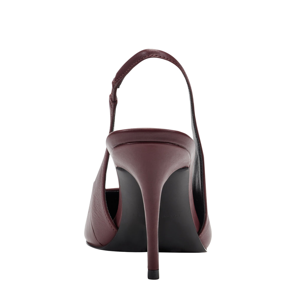 Marc Fisher Leynne Slingback Pump | Dark Red Leather