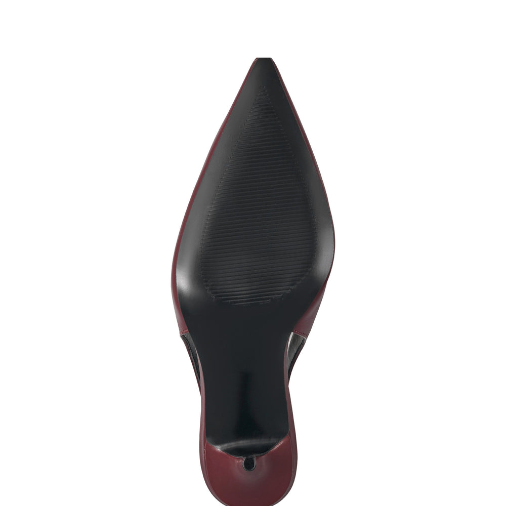 Marc Fisher Leynne Slingback Pump | Dark Red Leather