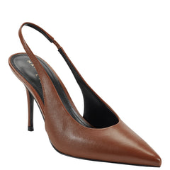 Marc Fisher Leynne Slingback Pump | Brown Leather