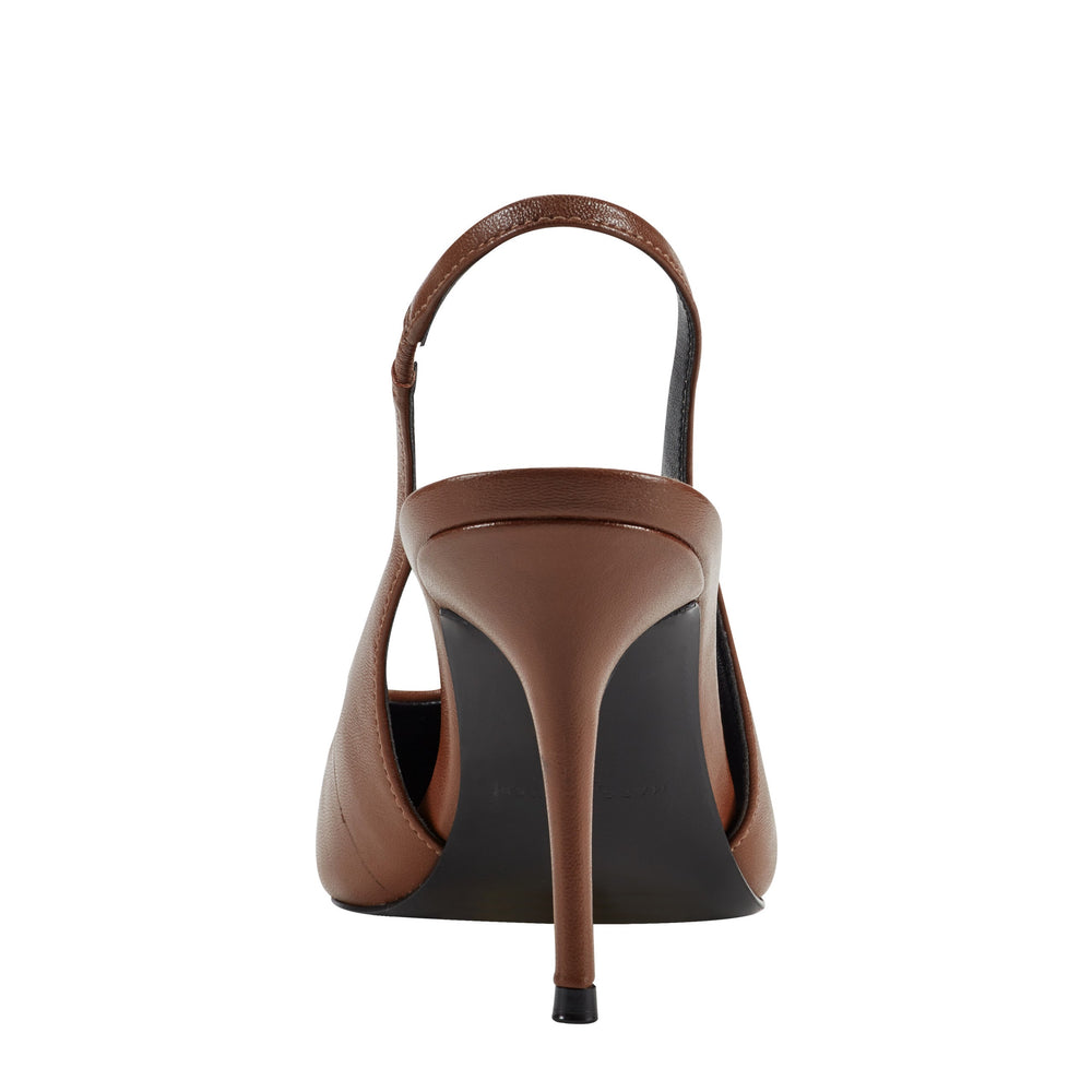 Marc Fisher Leynne Slingback Pump | Brown Leather