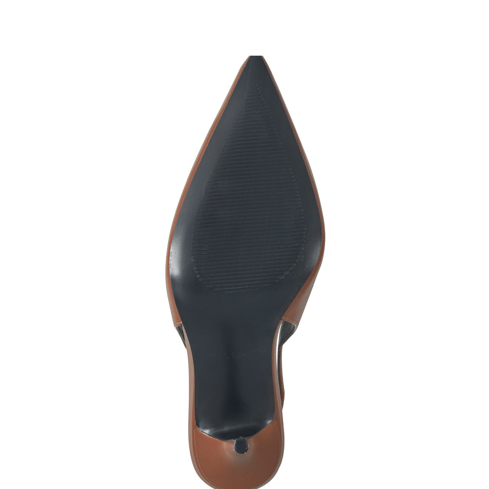 Marc Fisher Leynne Slingback Pump | Brown Leather
