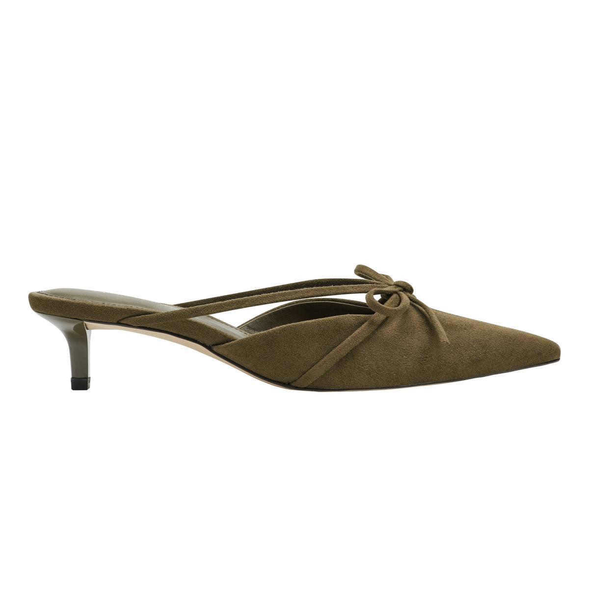Marc Fisher Florin Kitten Heel Mule | Olive Green