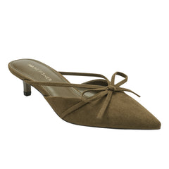 Marc Fisher Florin Kitten Heel Mule | Olive Green