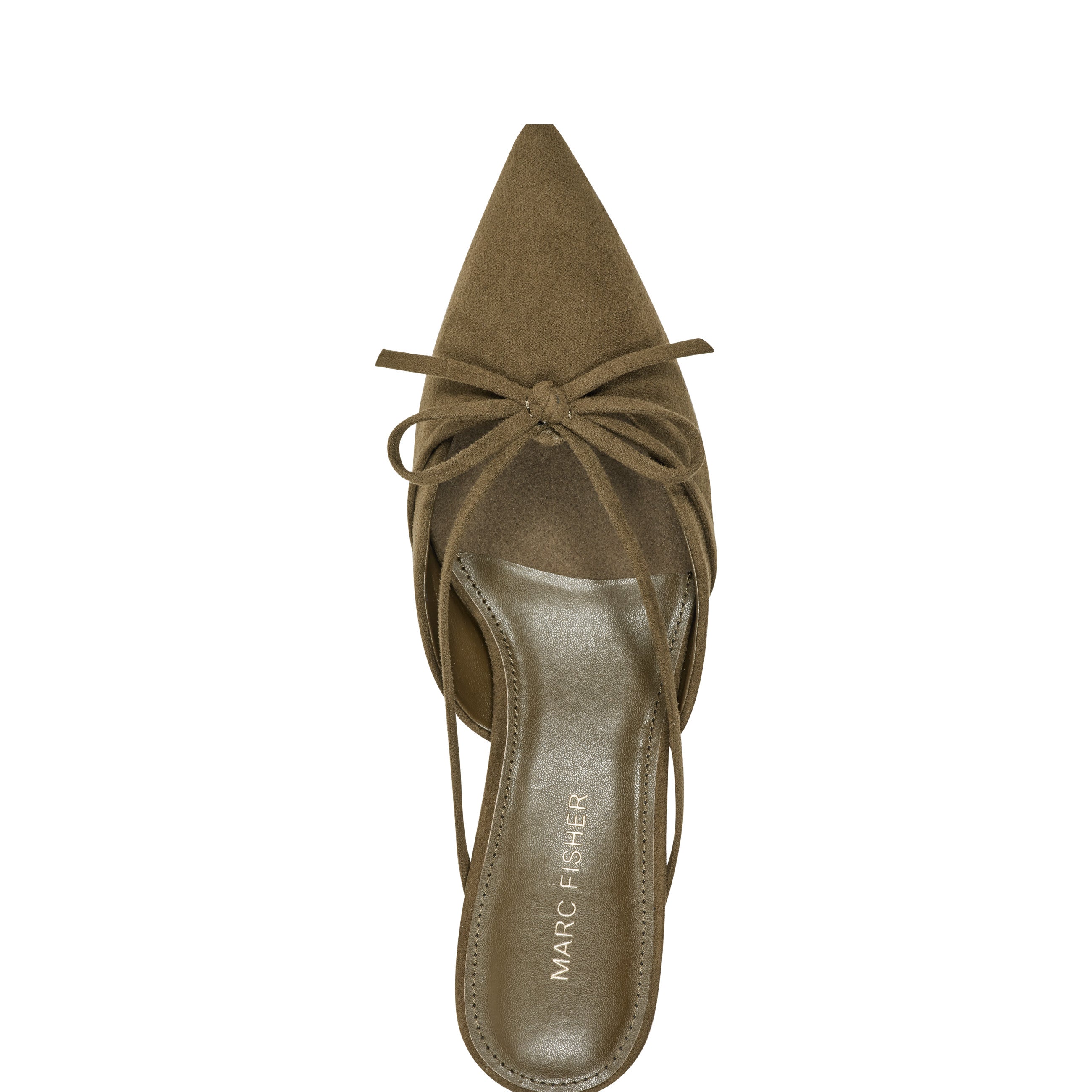 Marc Fisher Florin Kitten Heel Mule | Olive Green