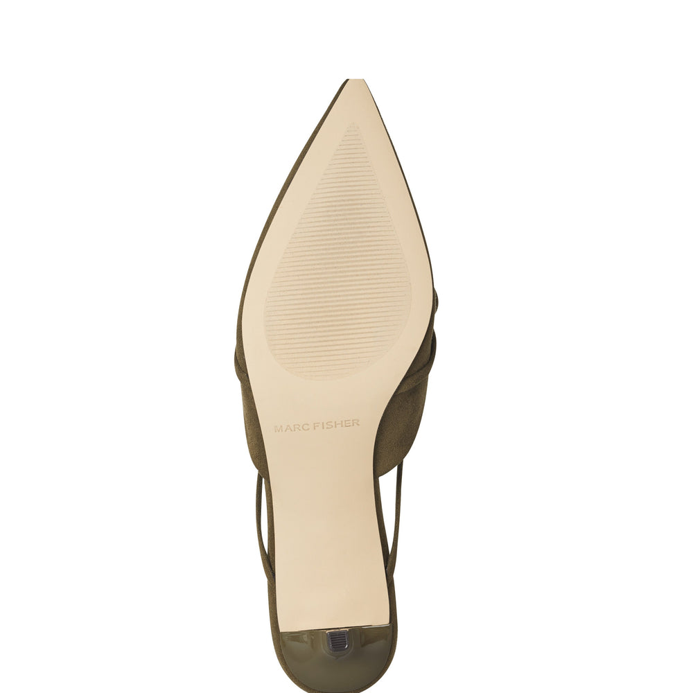 Marc Fisher Florin Kitten Heel Mule | Olive Green