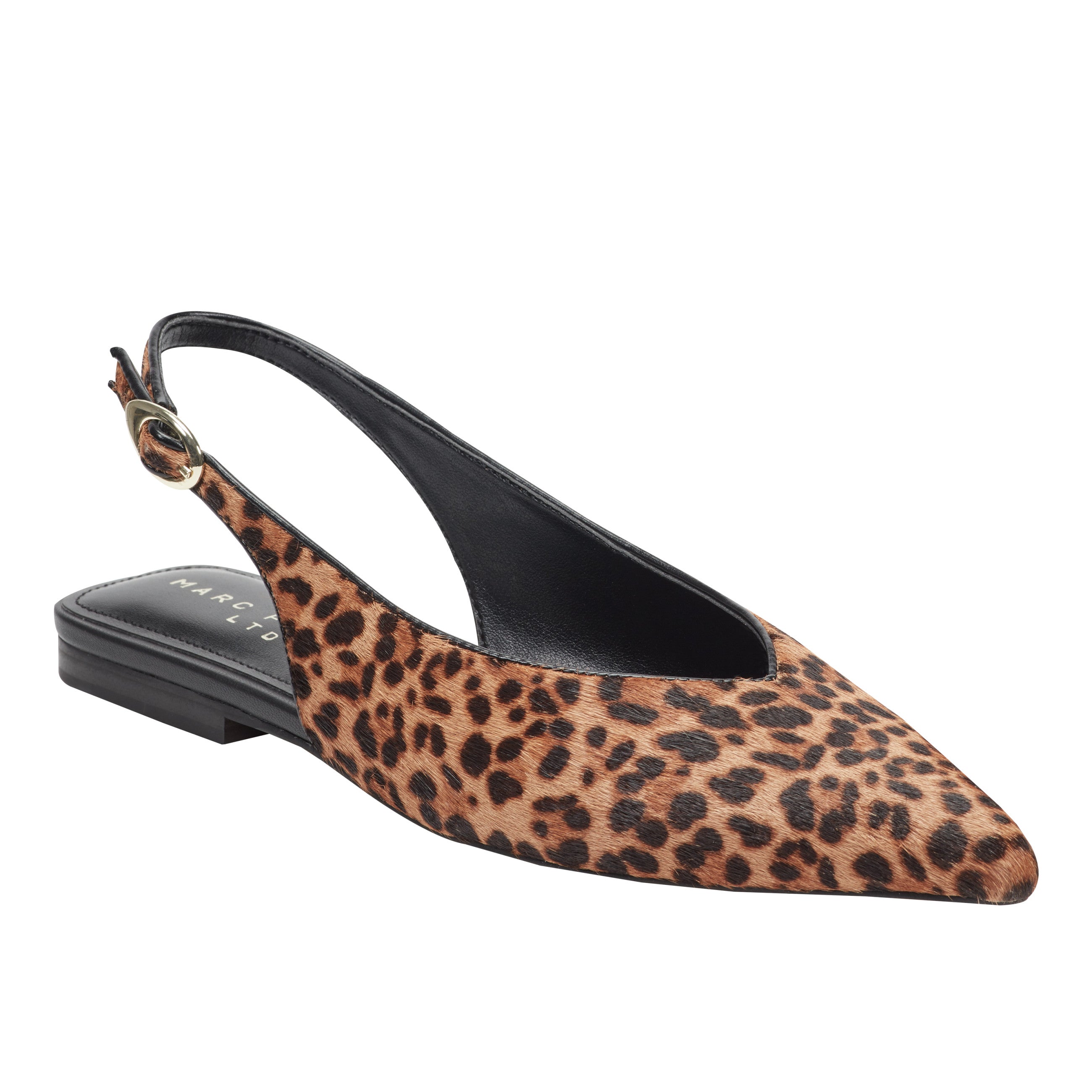 Marc Fisher Gabra Slingback Flat | Leopard Print