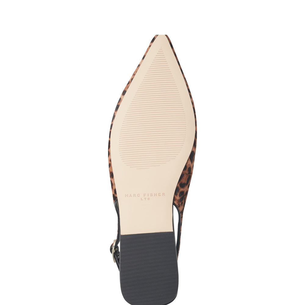 Marc Fisher Gabra Slingback Flat | Leopard Print