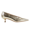 Marc Fisher Cecile Kitten Heel Pump | Gold Leather