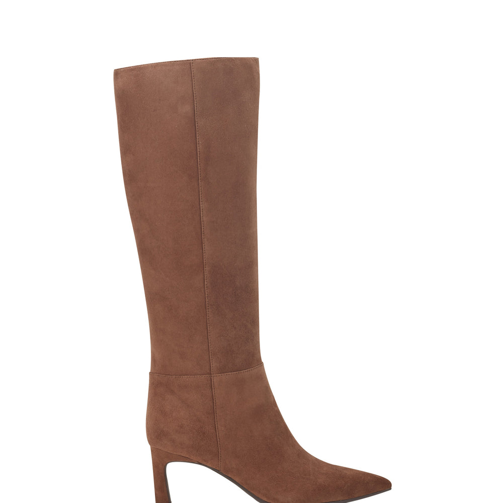 Marc Fisher Lucinda Kitten Heel Boot | Tan Suede