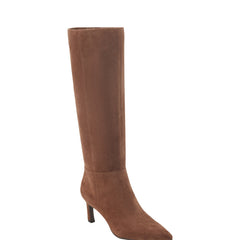 Marc Fisher Lucinda Kitten Heel Boot | Tan Suede