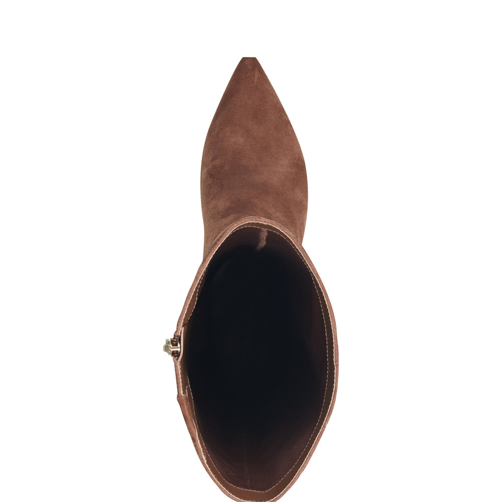 Marc Fisher Lucinda Kitten Heel Boot | Tan Suede