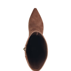Marc Fisher Lucinda Kitten Heel Boot | Tan Suede