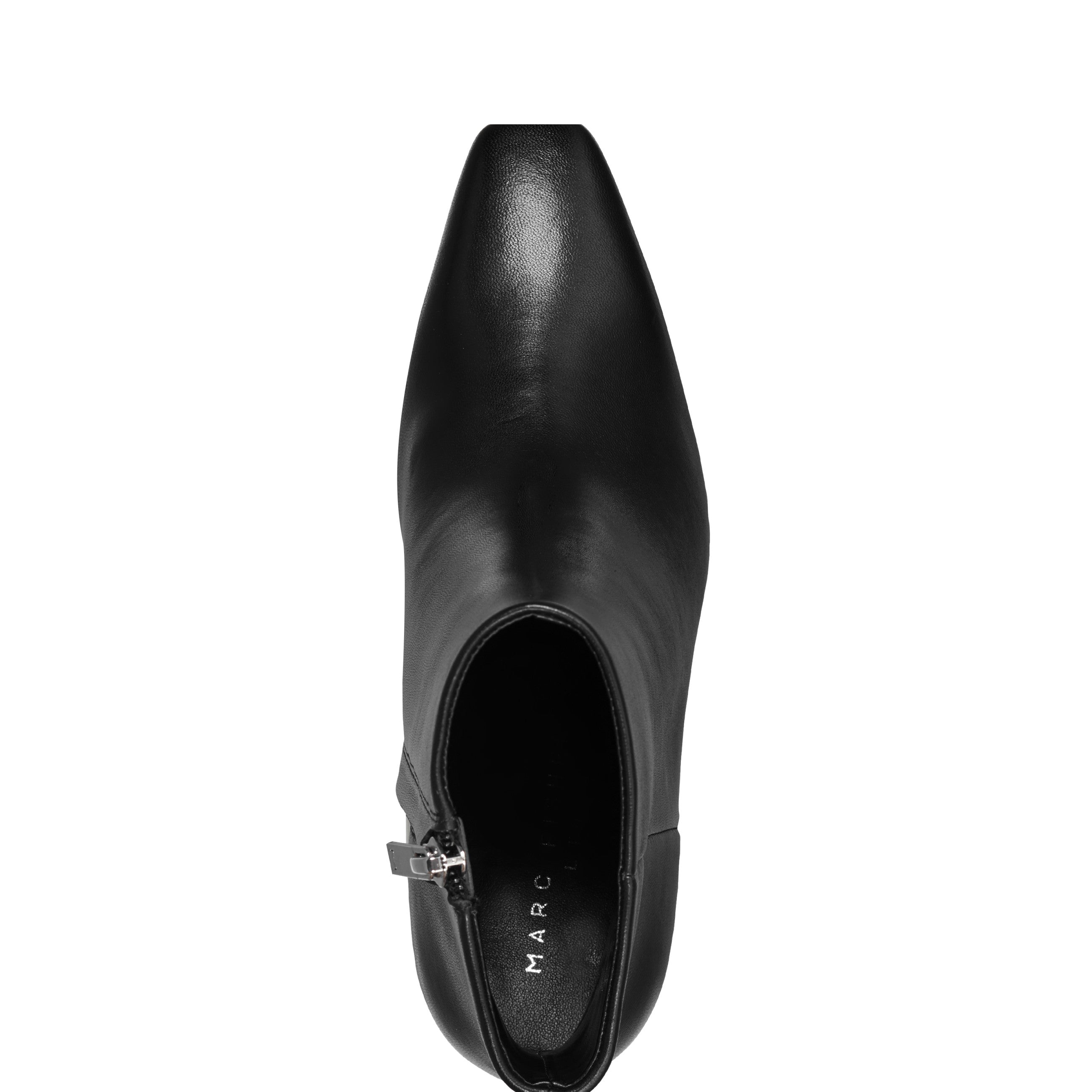 Marc Fisher Novella Block Heel Ankle Bootie | Black Leather