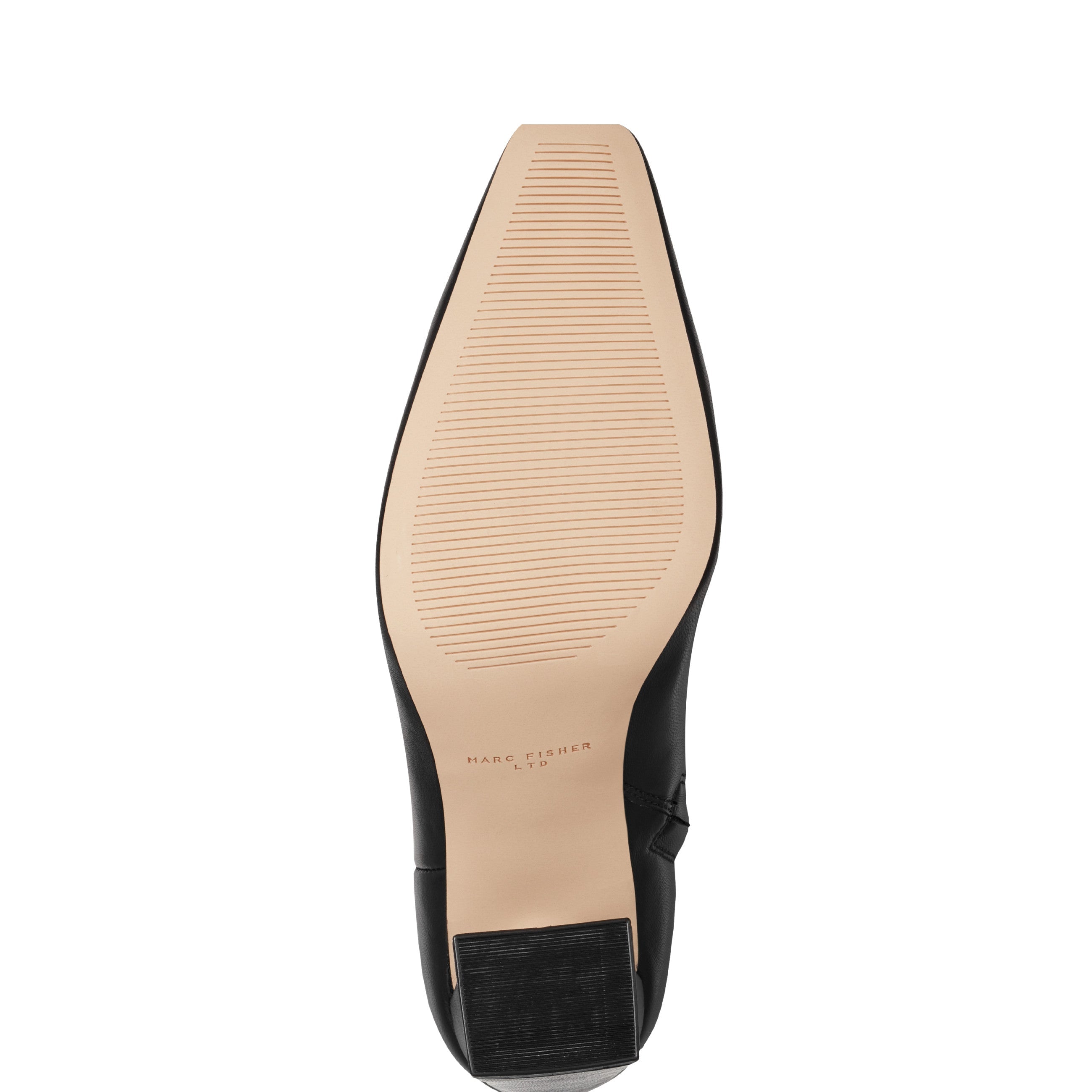 Marc Fisher Novella Block Heel Ankle Bootie | Black Leather
