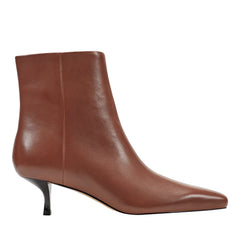 Marc Fisher Kiona Kitten Heel Ankle Bootie | Cognac Leather