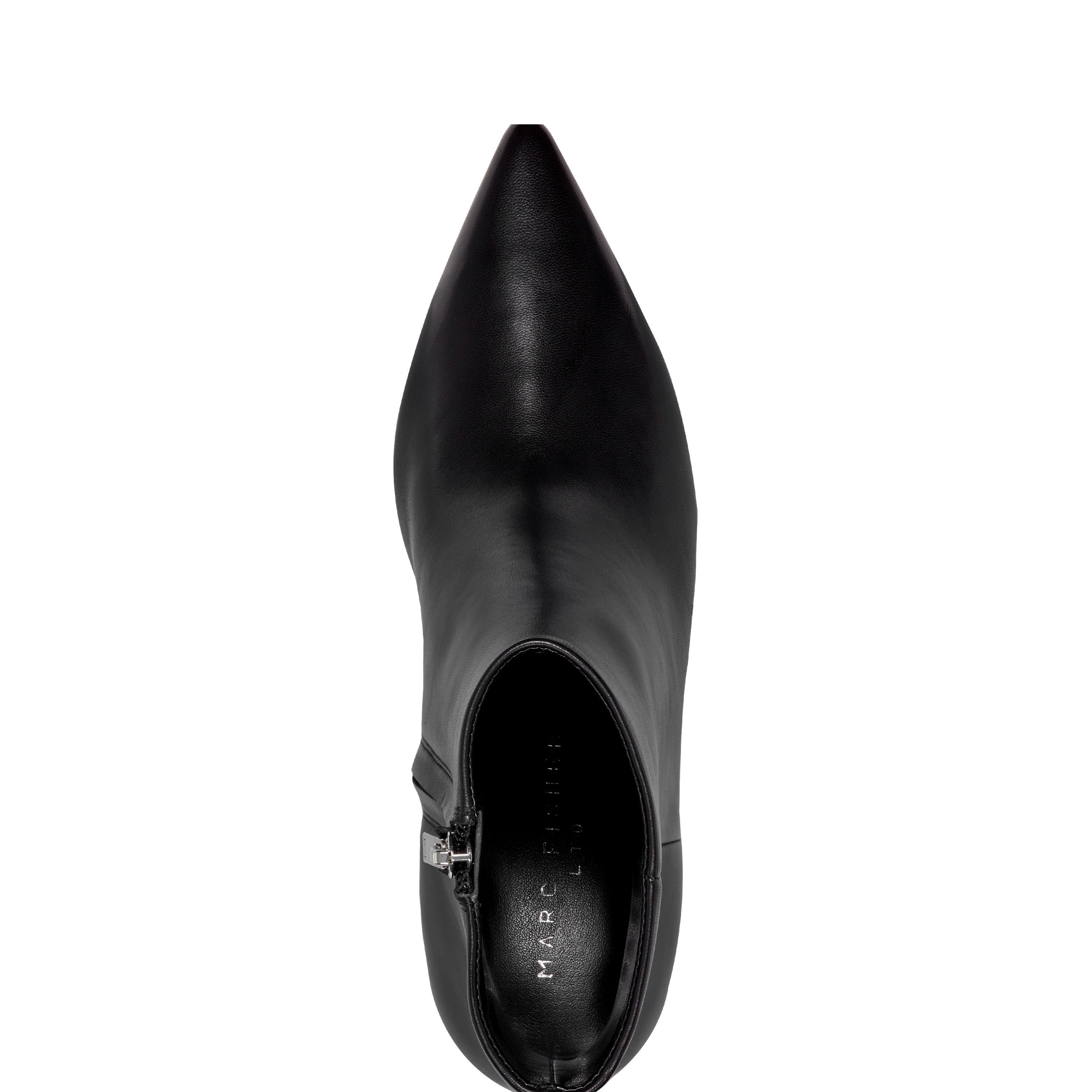 Marc Fisher Alfie Block Heel Ankle Bootie | Black Leather