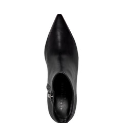 Marc Fisher Alfie Block Heel Ankle Bootie | Black Leather