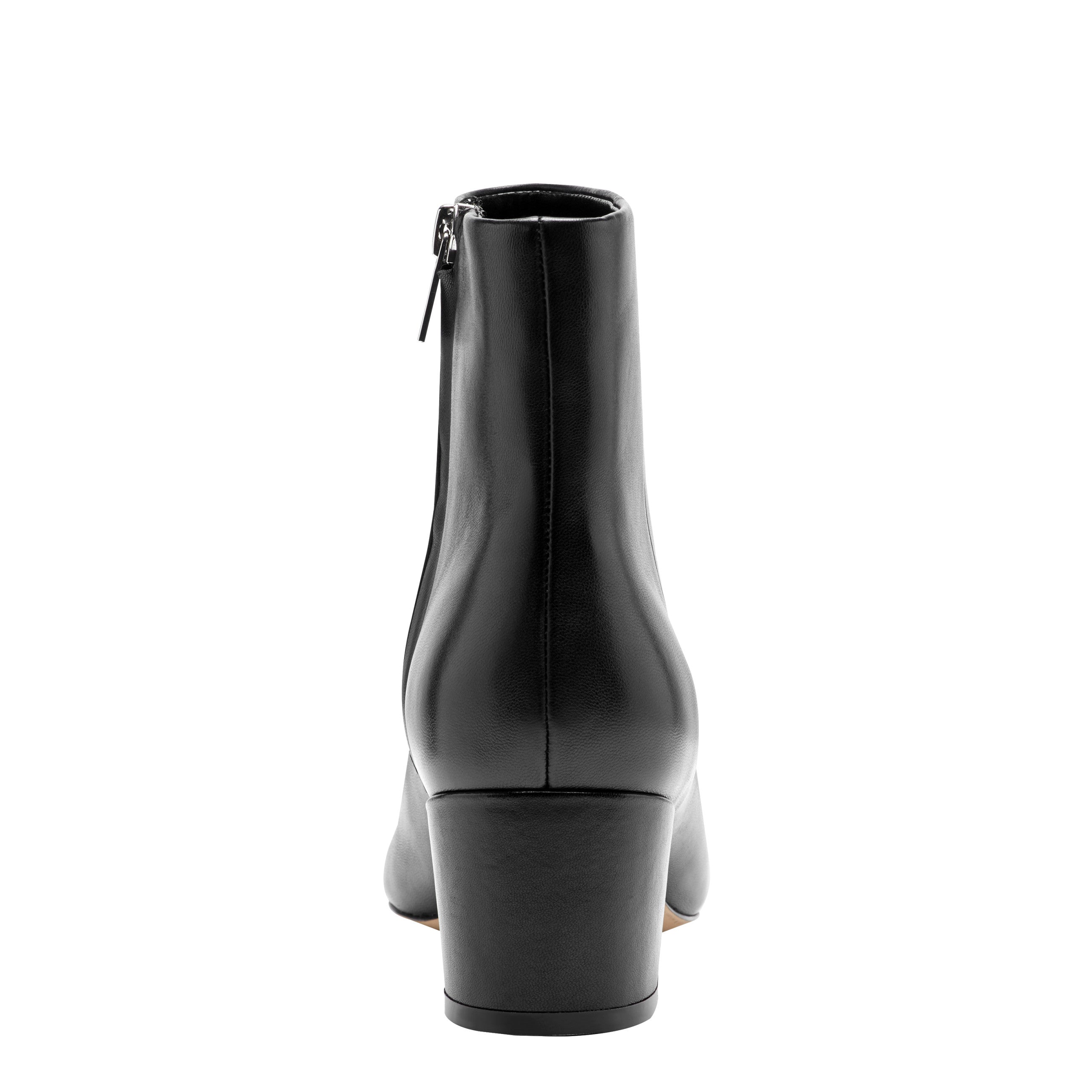 Marc Fisher Alfie Block Heel Ankle Bootie | Black Leather