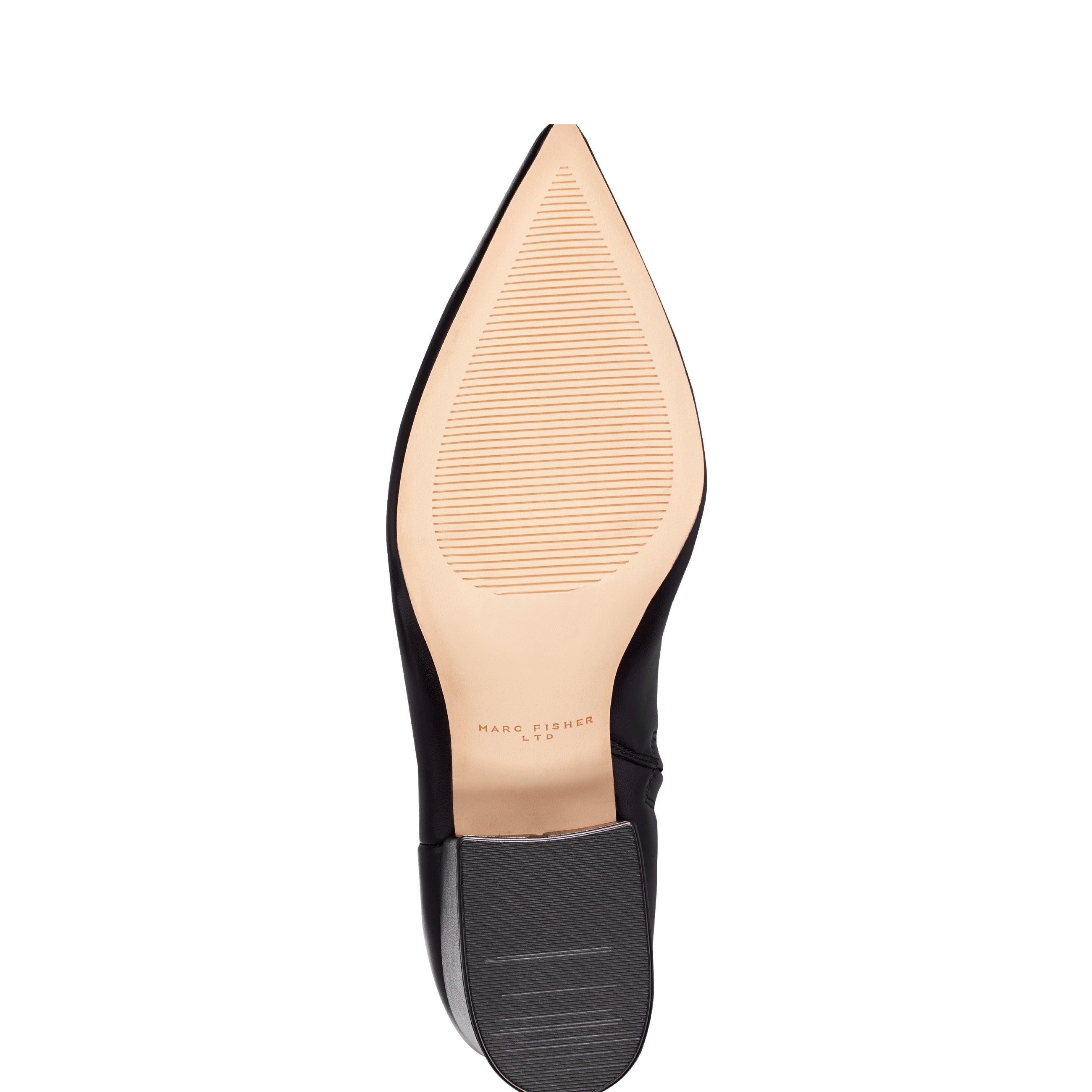 Marc Fisher Alfie Block Heel Ankle Bootie | Black Leather