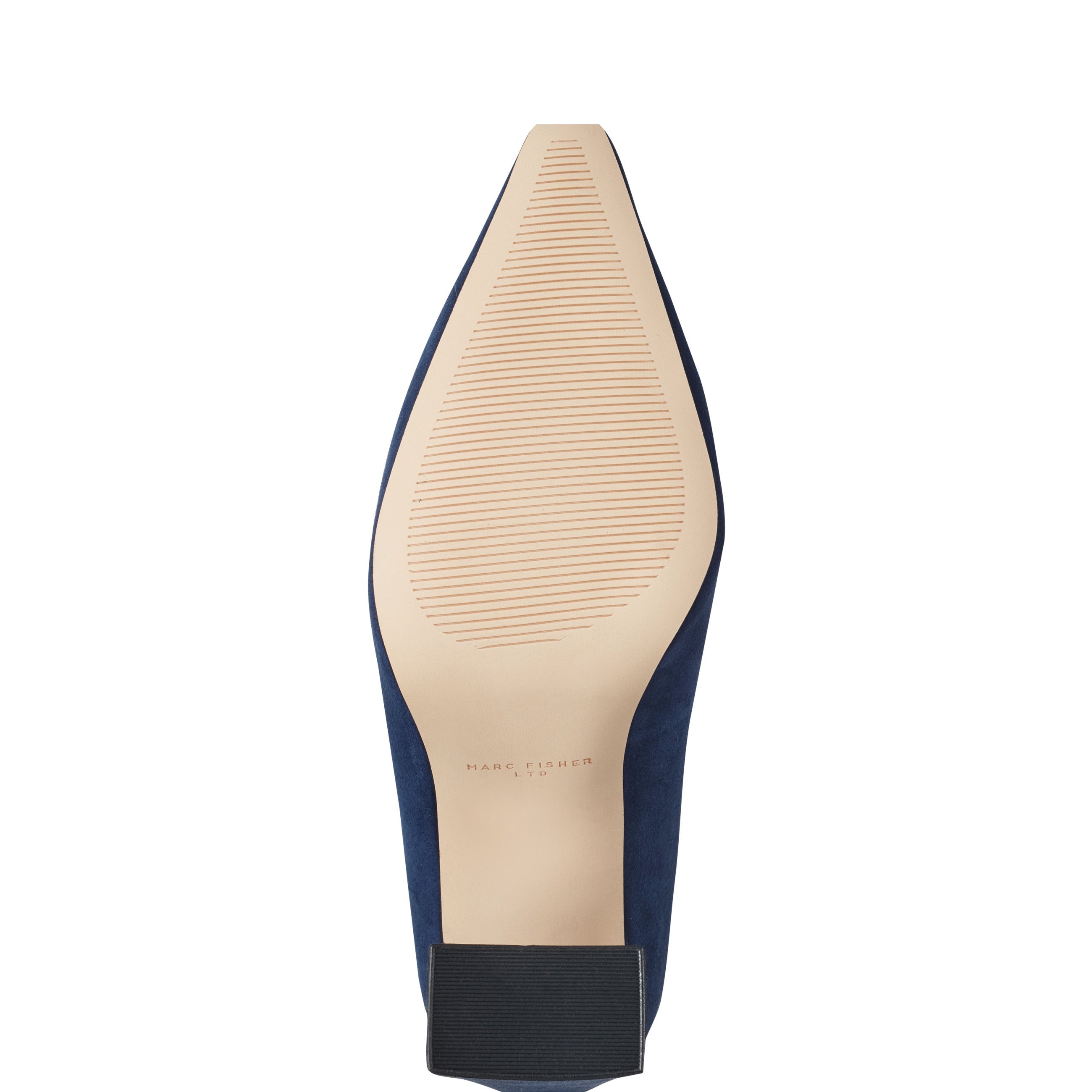 Marc Fisher Minny Block Heel Pump | Navy Suede