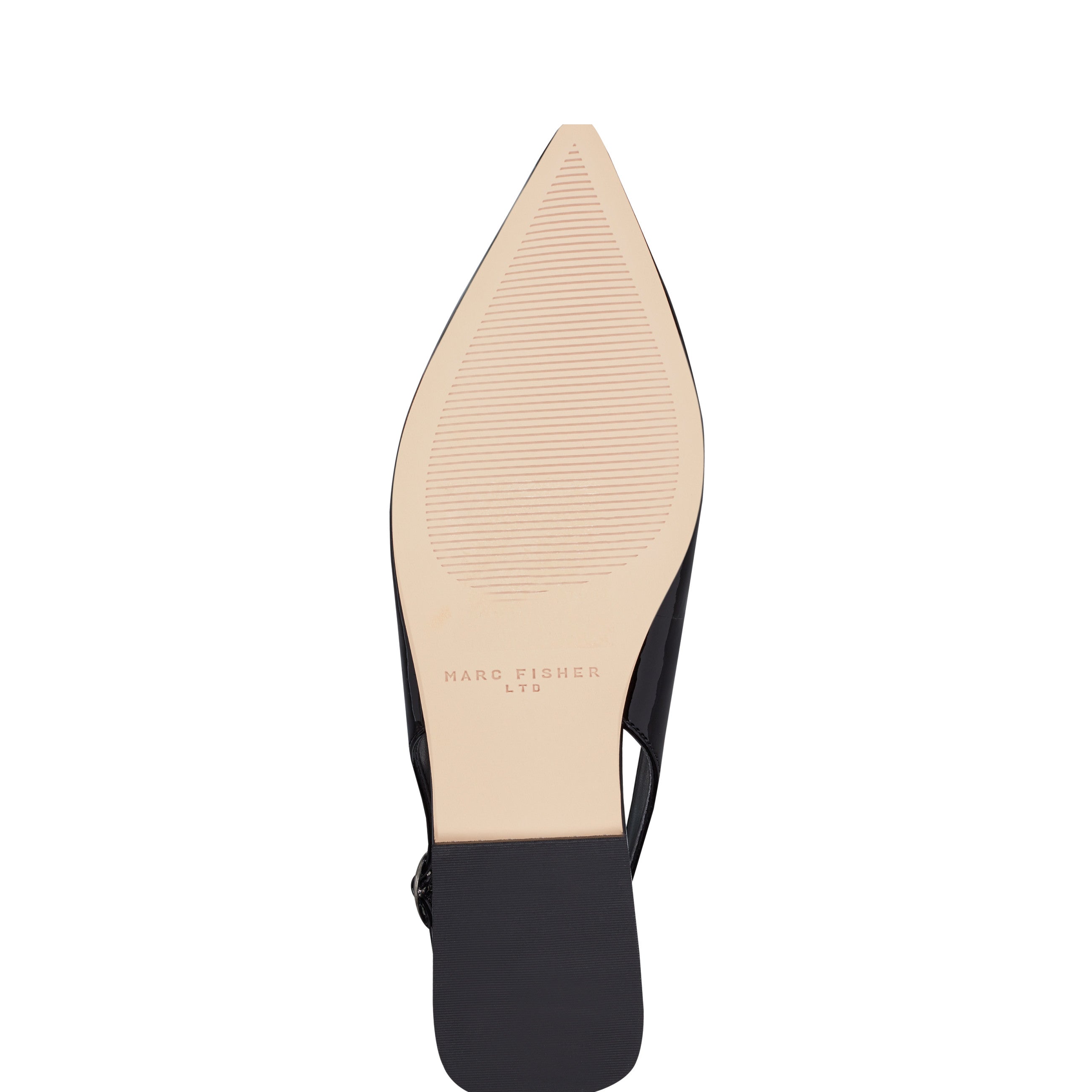Marc Fisher Gabra Slingback Flat | Black Patent Leather
