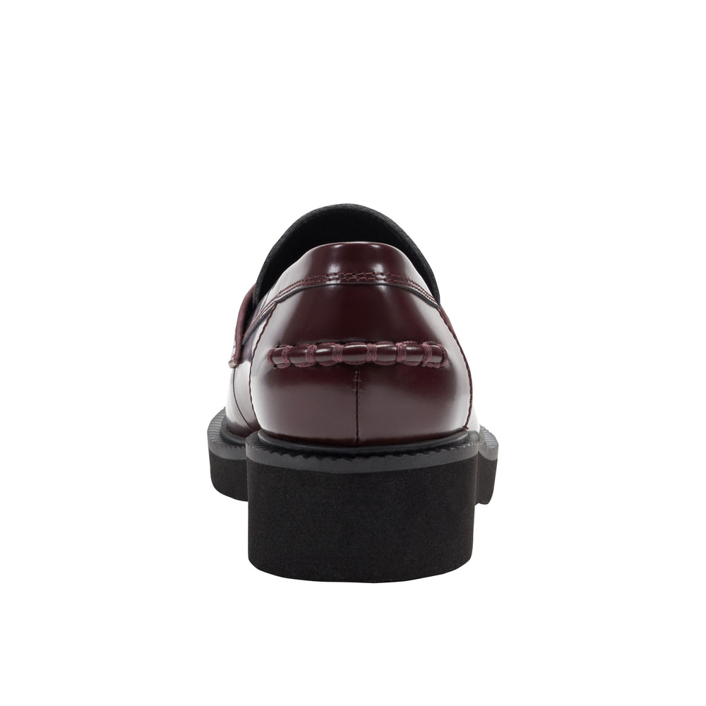 Marc Fisher Dagman Casual Loafer | Dark Red Leather