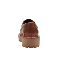Marc Fisher Nerida Lug Sole Loafer | Brown Leather