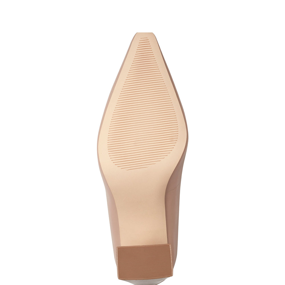 Marc Fisher Minny Block Heel Pump | Natural Patent