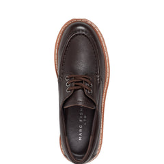 Marc Fisher Nerida Lug Sole Loafer | Dark Brown Leather