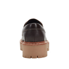 Marc Fisher Nerida Lug Sole Loafer | Dark Brown Leather
