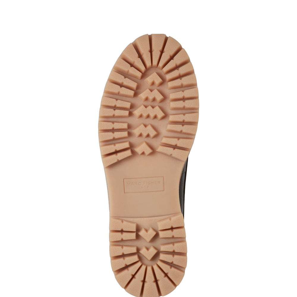 Marc Fisher Nerida Lug Sole Loafer | Dark Brown Leather