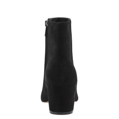 Marc Fisher Alfie Block Heel Ankle Bootie | Black Suede