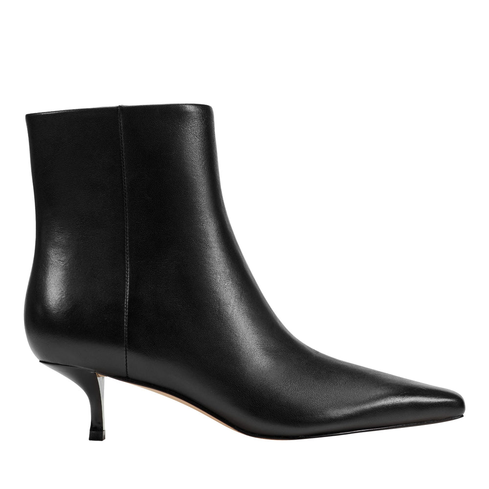 Marc Fisher Kiona Kitten Heel Ankle Bootie | Black Leather