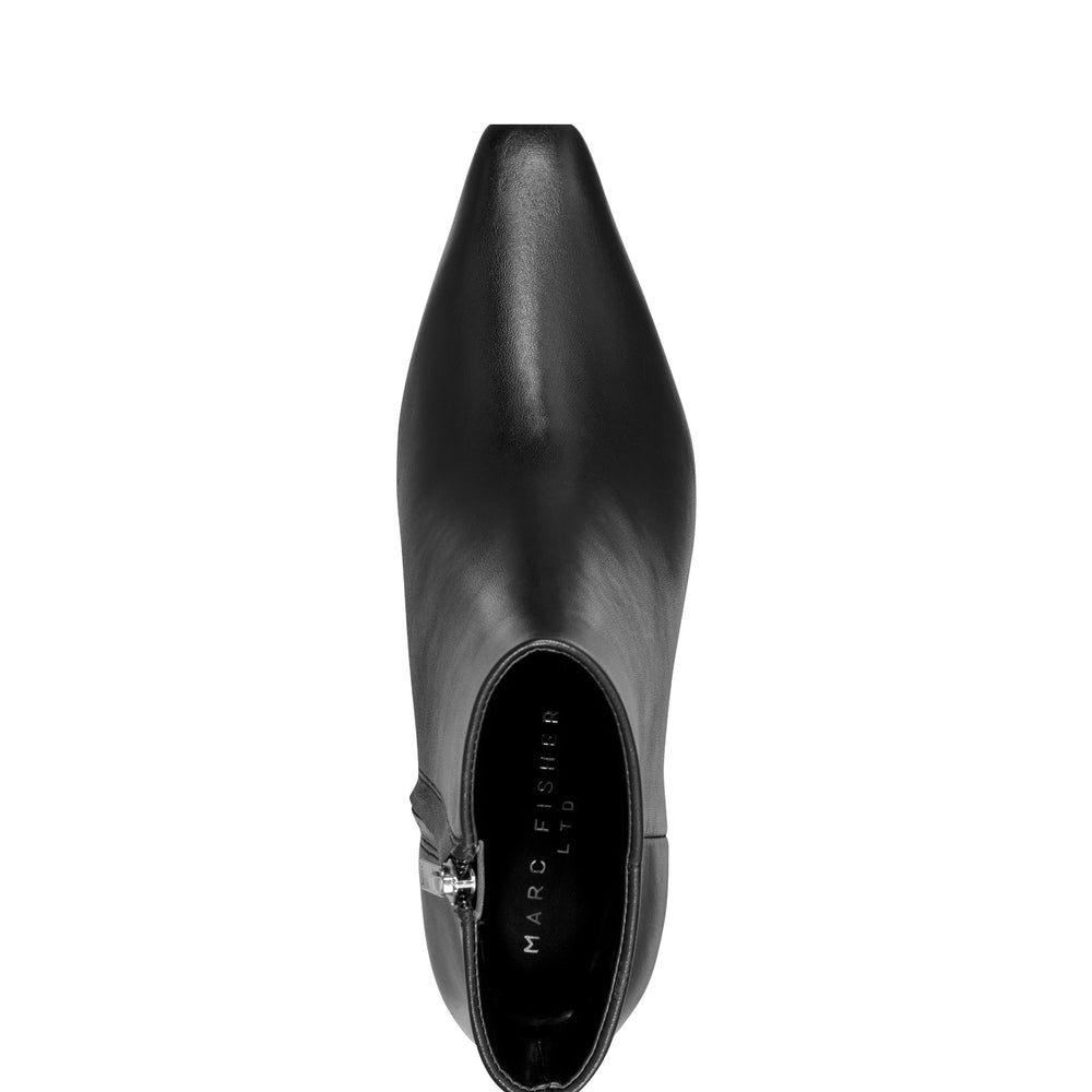 Marc Fisher Kiona Kitten Heel Ankle Bootie | Black Leather