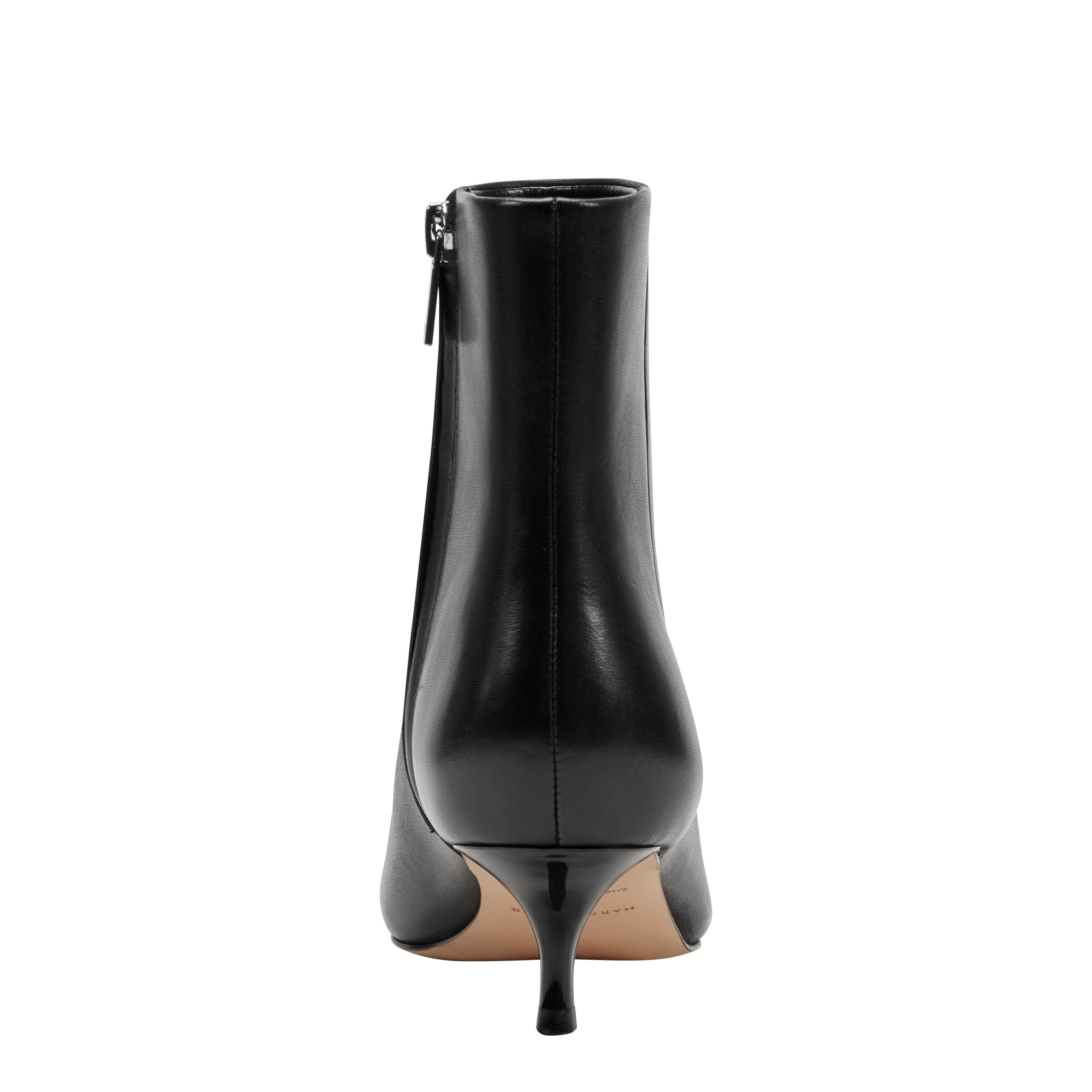Marc Fisher Kiona Kitten Heel Ankle Bootie | Black Leather