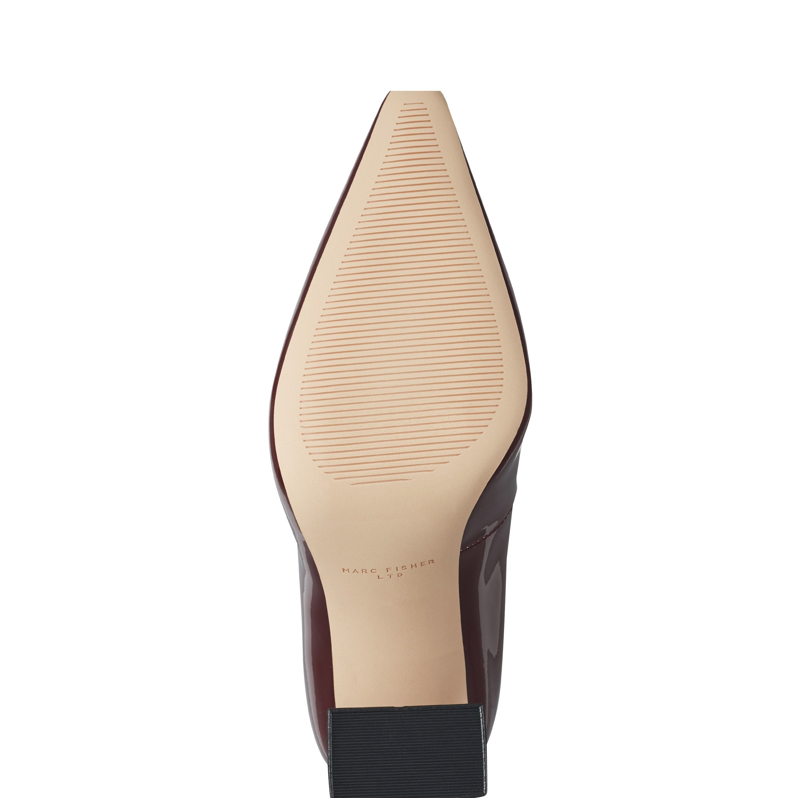 Marc Fisher Minny Block Heel Pump | Merlot Patent